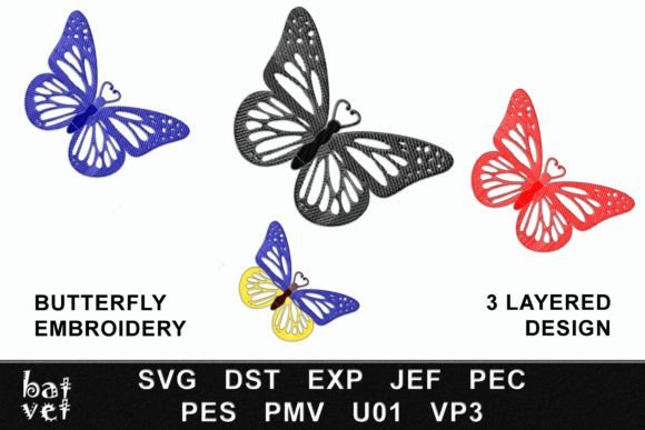 Butterfly Embroidery Design: Graphics & Hand Embroidery Patterns