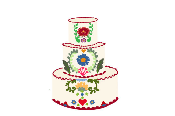 Mexican Embroidery Cake: Mexico Crafts