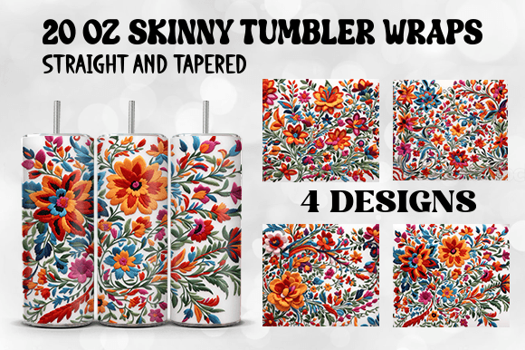 Reviewing the 3D Mexican Embroidery Tumbler Wrap Subli