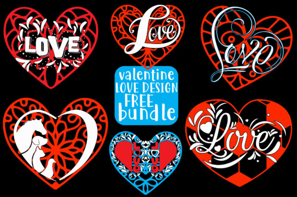 Valentine's Day Love Embroidery Graphics & Crafts